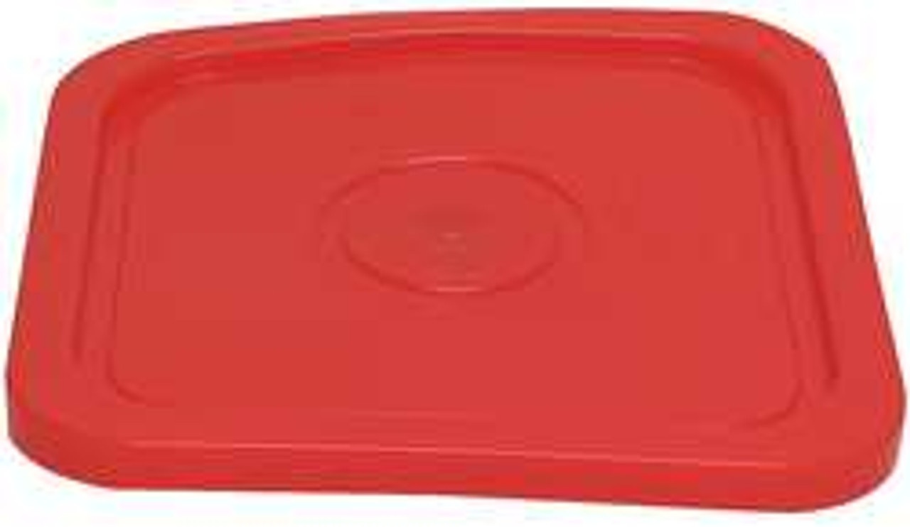 BASCO SQ2140R-L PLASTIC PAIL LID 4 GAL. POLY RED SQUARE