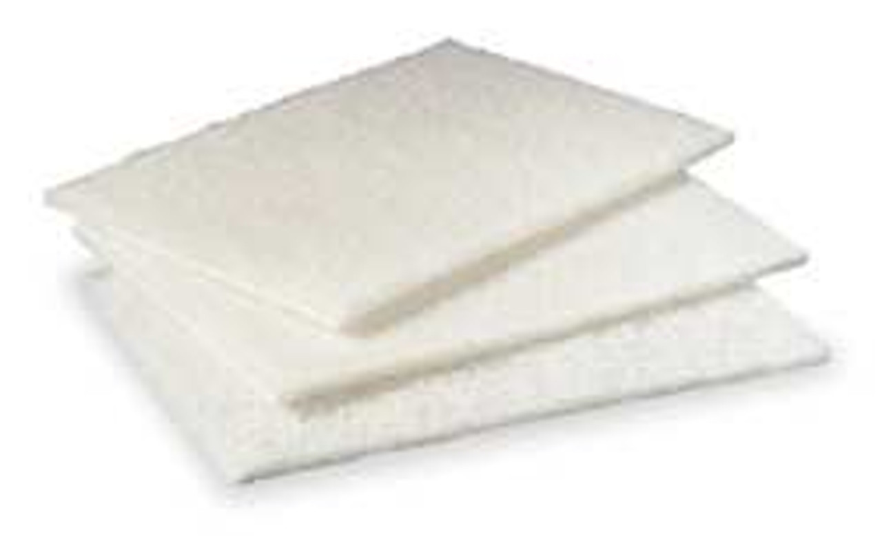 3M 00048011074450 SCOURING PAD WHITE 6IN L 9IN W PK60