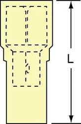 3M MNI10-250DFIK FEMALE DISCONNECT YELLOW 12TO10AWG PK500