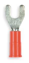 3M MVU18-8FX FORK TERMINAL STD #8 STUD RED PK100