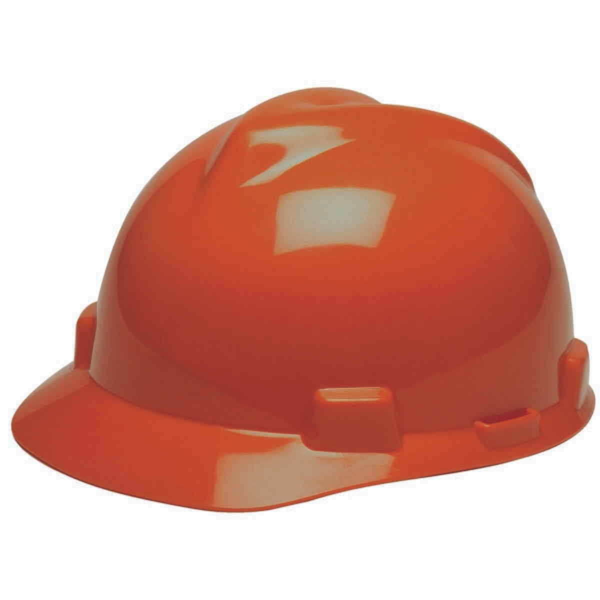 MSA SAFETY WORKS 475361 HARD HAT W/RCHT ORANGE V-GARD 