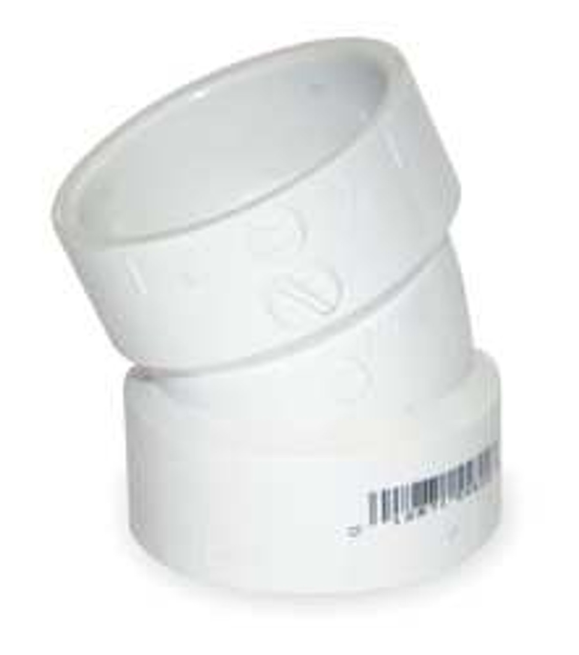 MUELLER 1WKE5 ELBOW 22-1/2 DEG 1-1/2 IN HUB PVC MUELLER 1WKE5 ELBOW 22-1/2 DEG 1-1/2 IN HUB PVC