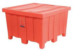 MYTON INDUSTRIES MTD-1ORANGE CONTAINER 23 CU FT. 800 LB. RED