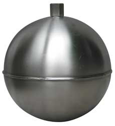 NAUGATUCK GR80S421HE FLOAT BALL ROUND SS 8 IN
