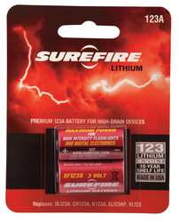 SUREFIRE SF2-CB THE BEST 123A LITHIUM BATTERIES AVAILABL