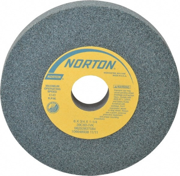 NORTON 66252837584 6" DIAM X 1-1/4" HOLE X 3/4" THICK, I HA