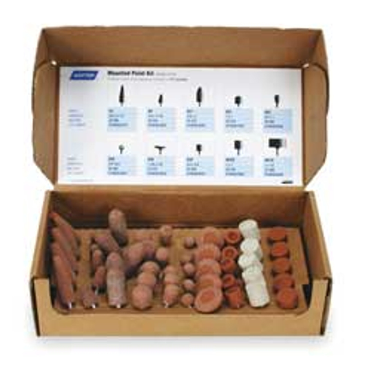 NORTON 69083147789 1/4" SPINDLE 50 PC MTD POINT KIT