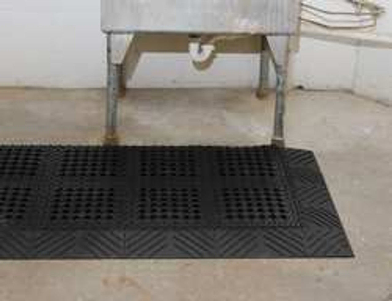 NOTRAX 620S3636BL DRAINAGE MAT,BLACK,3 FT.X3 FT.