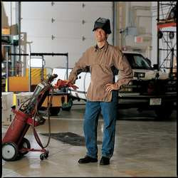 NSA C75TWXL017 WELDING HALF JACKET XL 30 BROWN