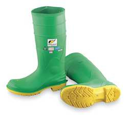 ONGUARD 870121033 D0328 KNEE BOOTS MEN 10 STEEL TOE GRN/YL
