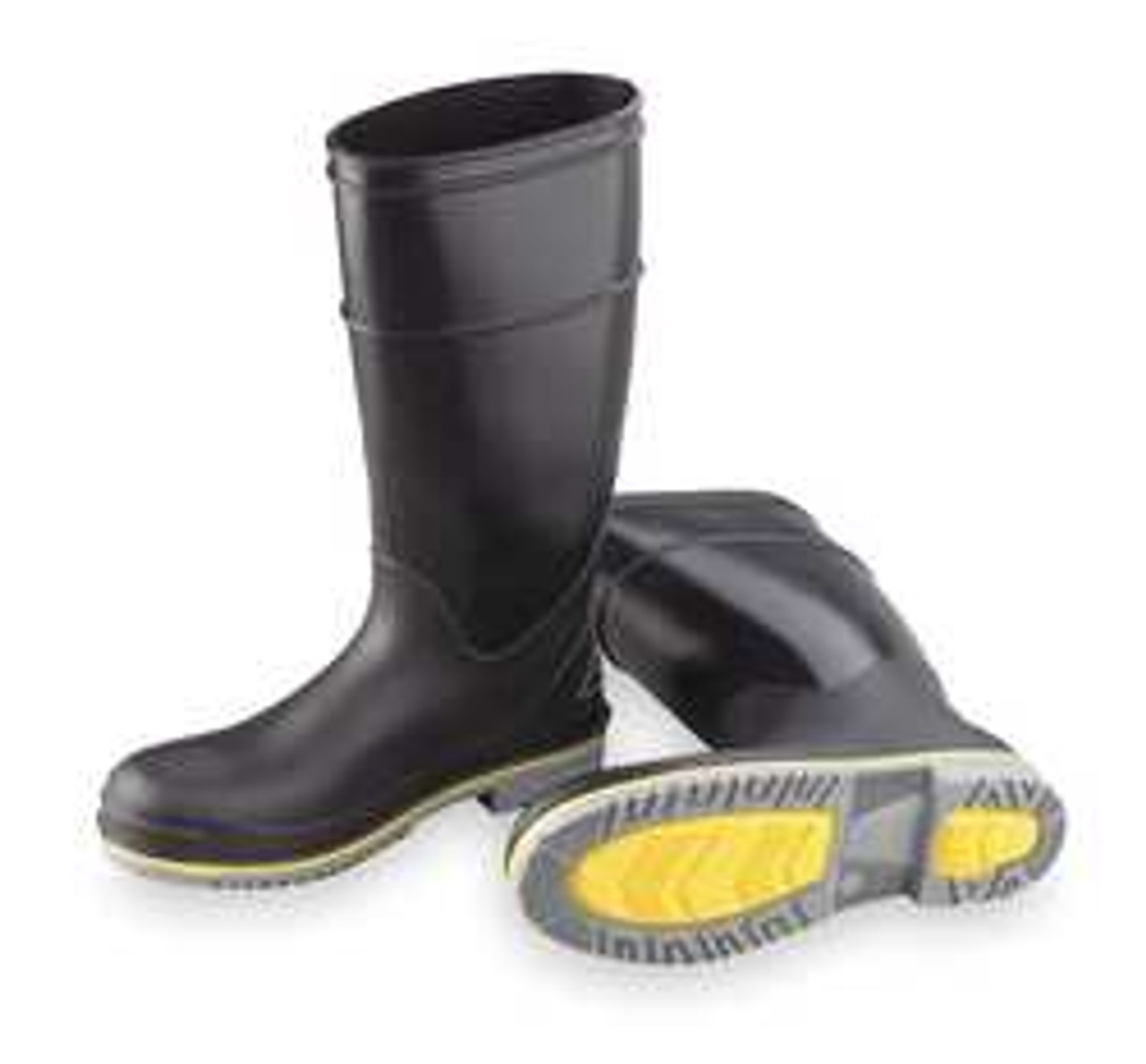 ONGUARD 899080933 D0336 KNEE BOOTS MEN 9 STEEL TOE BLK/GRY
