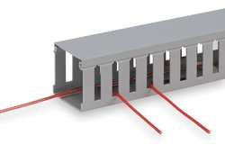 PANDUIT CORPORATION G1X2LG6-A WIRE DUCT WIDE SLOT GRAY 1.26 W X 2 D