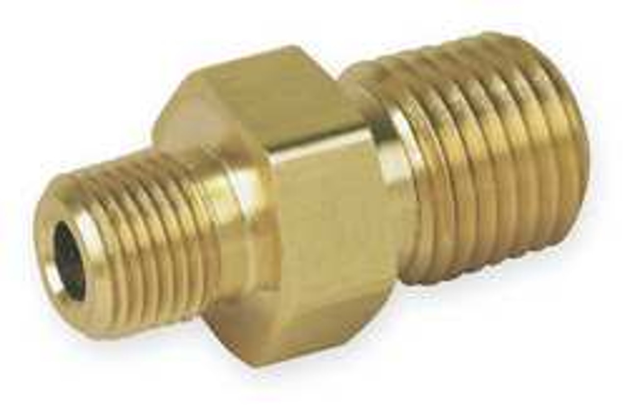 PARKER 4-2 MHN-B REDUCING MALE HEX NIPPLE BRASS MNPT