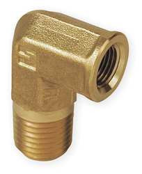 PARKER 4-4 SE-B STREET ELBOW 90 DEG BRASS 1/4 IN. NPT