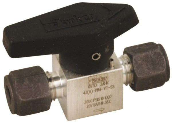 PARKER 4Z-PR4-VT-SS 1/4" PIPE, 3,000 PSI WOG RATING, 316 STA