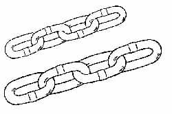 PEERLESS 6014032 4/0 STR MACHINE CHAIN ZINC PLATED
