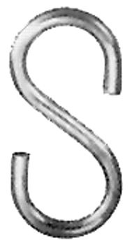 PEERLESS 7906635 #66 S-HOOK 250OC/CTN ZINC
