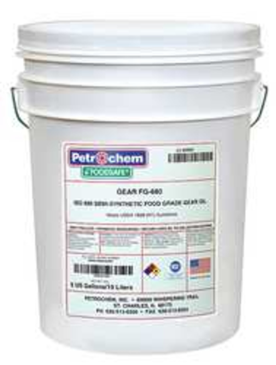 PETROCHEM FOODSAFE GEAR FG-680-005 FOOD GRADE SEMISYN GEAR OIL ISO 680