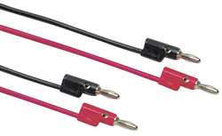 POMONA B-24-2 BANANA PLUG PATCH CORD STACKABLE RED