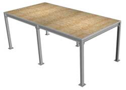 PORTA-KING PK-1624 PLATFORM MEZZANINE W 16 FT L 24 FT