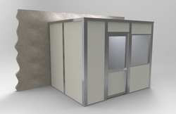 PORTA-KING VK1DW 8'x10' 3-Wall D5482 MODULAR IN-PLANT OFFICE 3WALL 8X10