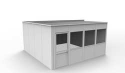 PORTA-KING VK1DW-WCM 16'x16' 4-Wall D5471 MODULAR IN-PLANT OFFICE 4WALL 16X1