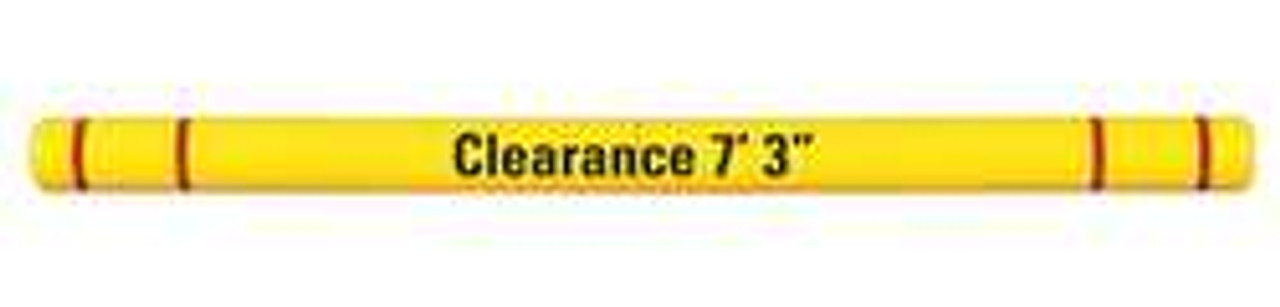 POST GUARD HTGRD780YR CLEARANCE BAR WITH GRAPHICS 7-3/8 IN DIA