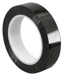 TAPECASE 15D345 METALIZED FILM TAPE BLACK 1/2IN X 72YD
