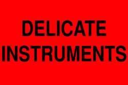 TAPECASE 16U958 SHIPPING LABELS PAPER BLACK/RED PK50