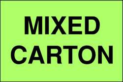 TAPECASE 16V009 SHIPPING LABELS BLACK/GREEN PK50