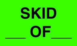 TAPECASE 16V031 SHIPPING LABELS 5 IN W BLACK/GREEN PK50