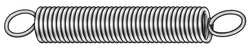 GARDNER SPRING, INC. 1MZY9 EXT SPRING UTILITY STEEL 1 1/2 OAL PK 12