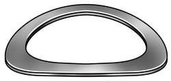 GARDNER SPRING, INC. 1UAJ8 DISC SPRING CURVED STEEL 0.525 IN PK 10