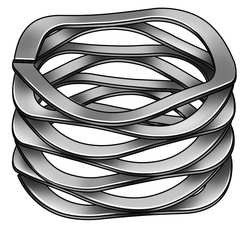 GARDNER SPRING, INC. 1UAT9 DISC SPRING POLY WAVE 17-7 PH SS 0.011