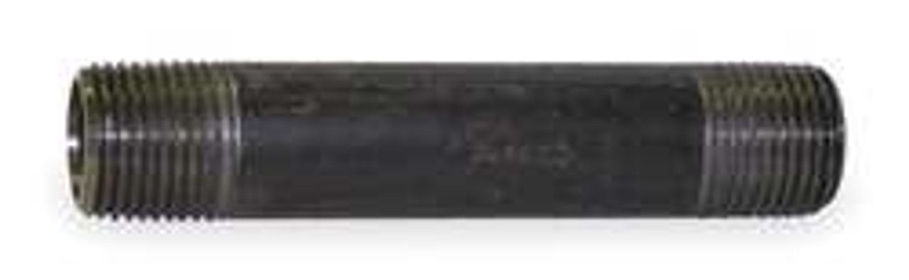 GRAINGER GLOBAL SOURCING 1XKX8 BLACK PIPE NIPPLE THREADED 1/2X3-1/2 IN