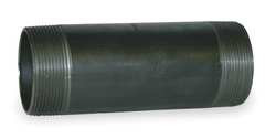 GRAINGER GLOBAL SOURCING 1XLH4 BLACK PIPE NIPPLE THREADED 2X7 IN