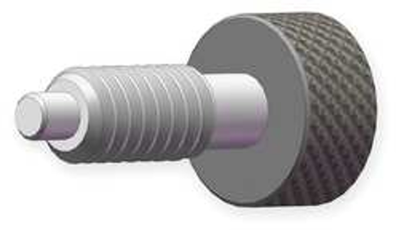 INNOVATIVE COMPONENTS 3JDA7 METAL KNOB PLUNGER 0.40 IN 1/4-20 SS