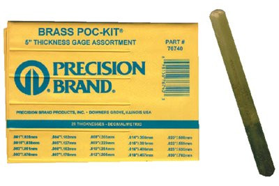 PRECISION BRAND 76740 20 PIECE, 0.001 TO 0.03" THICK, PARALLEL