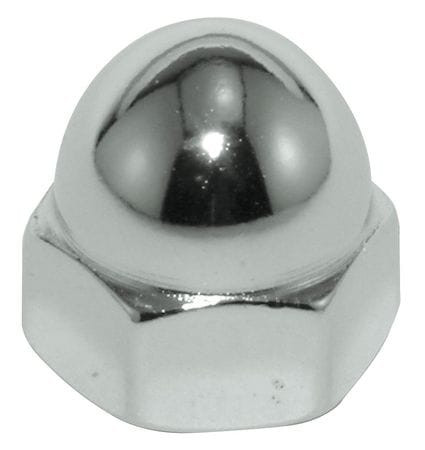 GRAINGER GLOBAL SOURCING CPB184 CAP NUT 1/4-20 GR 12L14 STEEL ZP PK10
