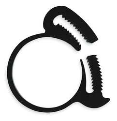 ELDON JAMES HC-BB-10PK MINI CLAMP 3/8 IN MIN DIA BLACK PK 10