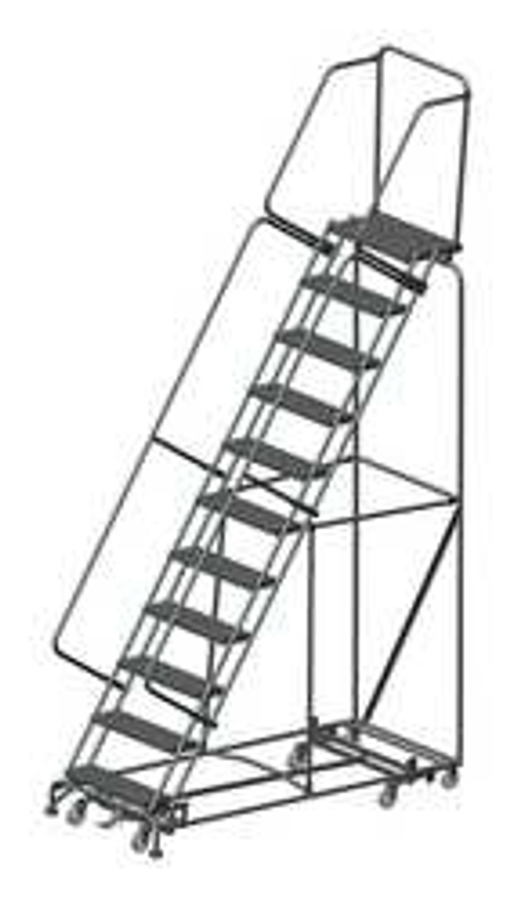 BALLYMORE WA-AD-113214P LOCKSTEP ROLLING LADDER STEEL 110 IN.H