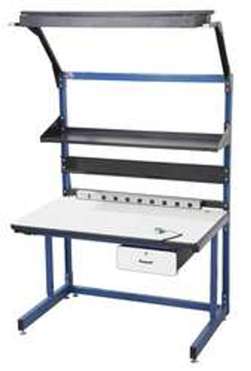 PRO-LINE BIB19 BENCH IN A BOX BLUE 60LX30WX30H IN.