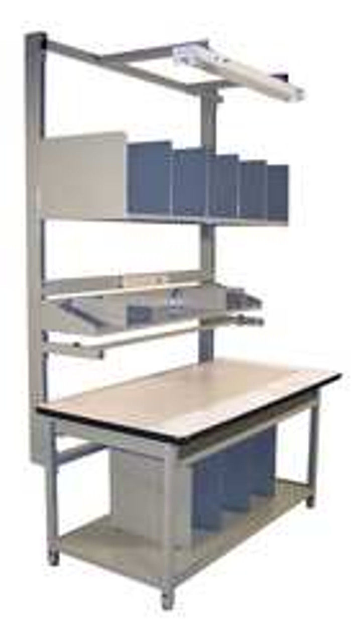 PRO-LINE BIB8 BENCH IN A BOX GRAY 72LX30WX30H IN.