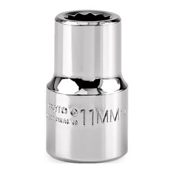 PROTO J5411M PROTO® 1/2" DRIVE SOCKET 11 MM - 12 POIN