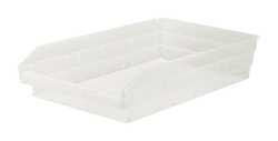 QUANTUM STORAGE SYSTEMS QSB110CL SHELF BIN 17-7/8 IN L 4 IN H CLEAR