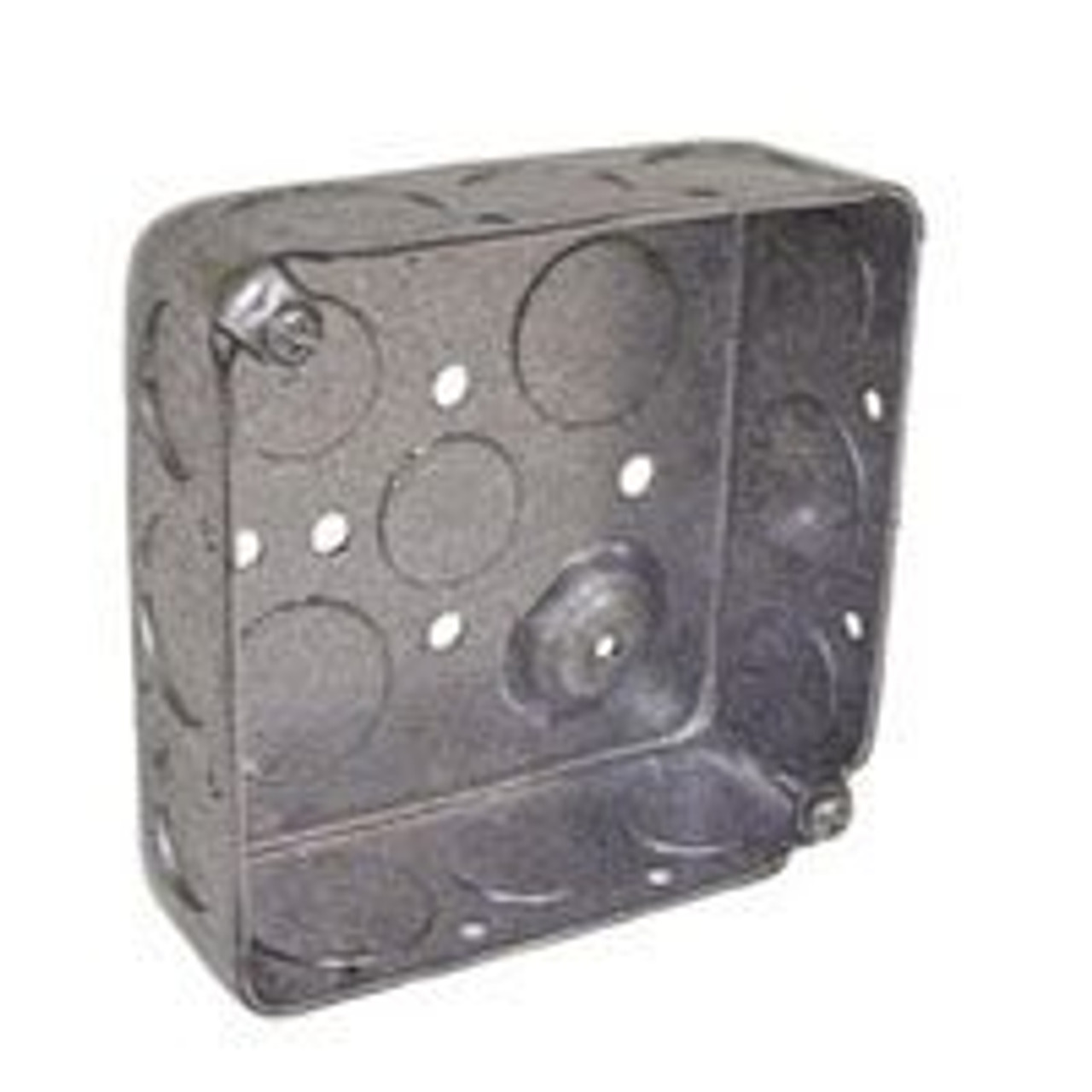 RACO 8192 4IN SQ STEEL OUTLET BOX4X1-1/2