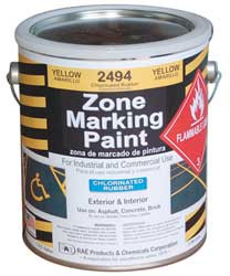 RAE 2494-01 ZONE MARKING PAINT YELLOW 1 GAL.