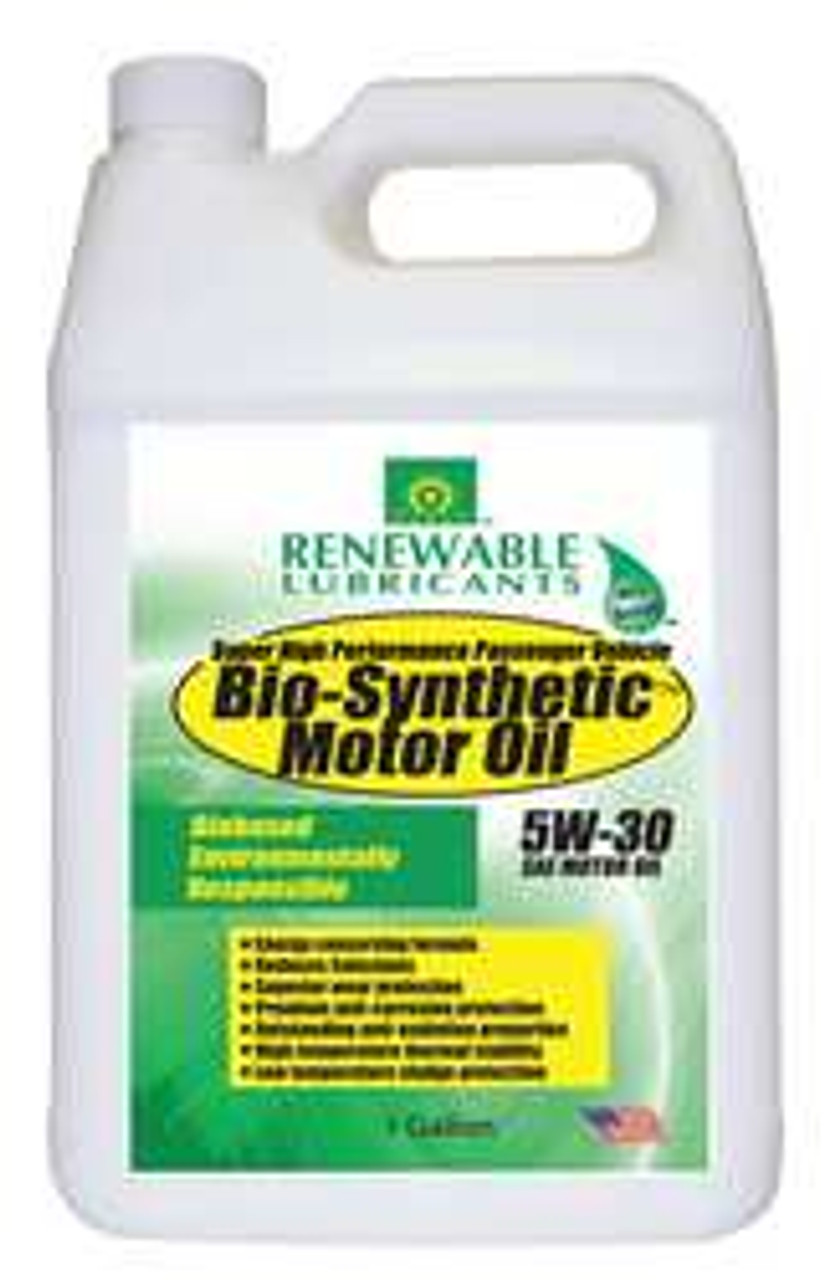 RENEWABLE LUBRICANTS 85123 ENGINE OIL BIO-SYNTHETIC 1 GAL. 5W30 RENEWABLE LUBRICANTS 85123 ENGINE OIL BIO-SYNTHETIC 1 GAL. 5W30