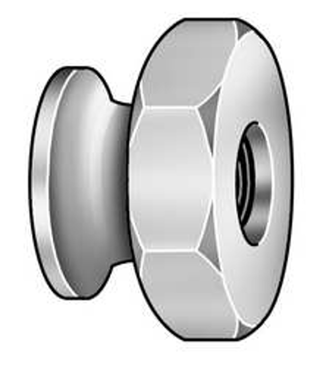 RICHARD MANNO CO. 7222SS THUMB NUT 8-32 PK 5