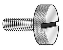 RICHARD MANNO CO. PTS13-SL THUMB SCREW KNURLED 8-32X5/8 L PK5